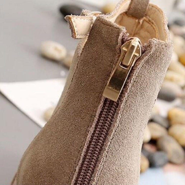 Women Shoes Suede Boots Pointed High Heels, Size:35