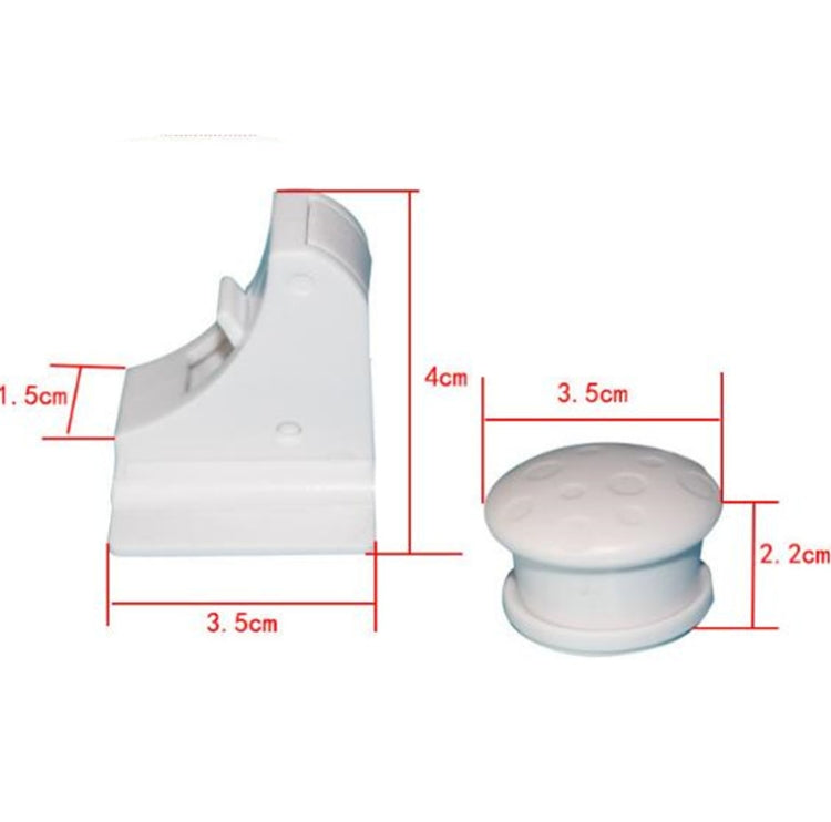 Child Safety Stealth Magnetic Lock Multifunctional Cabinet Door Lock Baby Safety Drawer Lock(White)