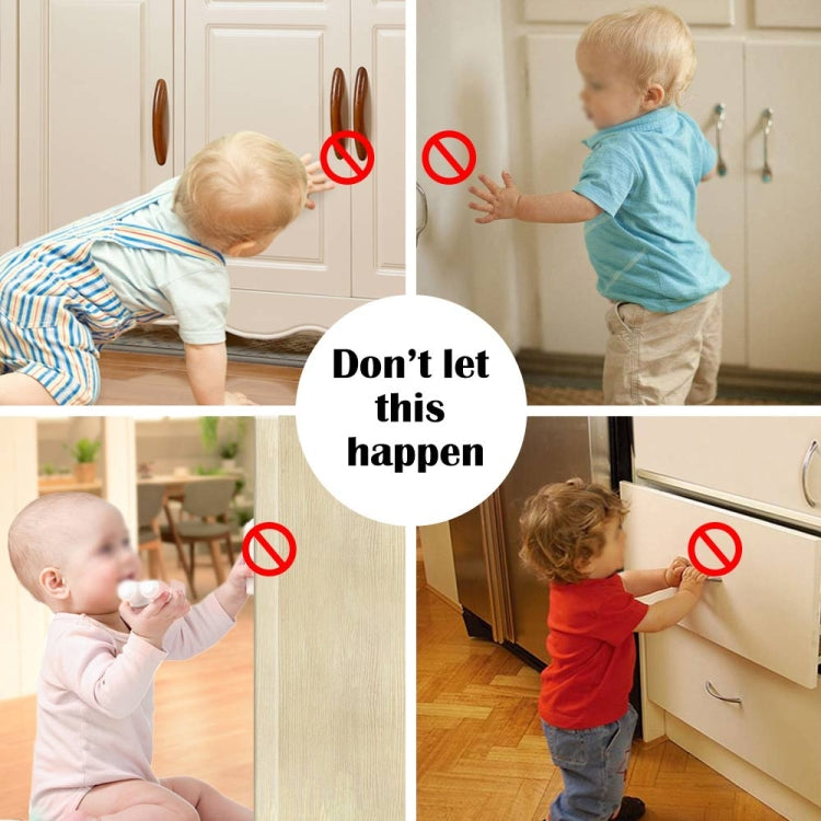 Child Safety Stealth Magnetic Lock Multifunctional Cabinet Door Lock Baby Safety Drawer Lock(White)