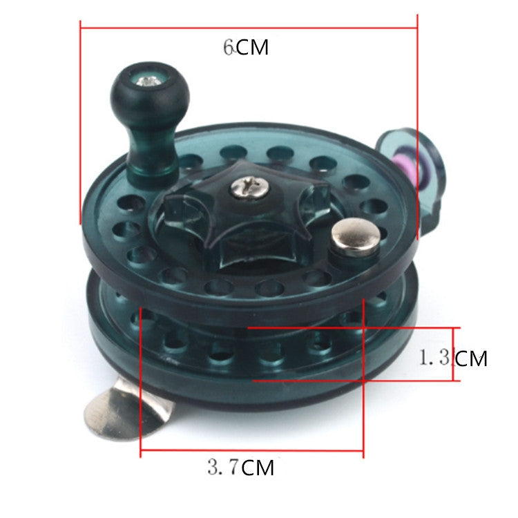 Plastic Ice Fishing Reel Horizontal Fishing Reel With Drain Fishing Reel