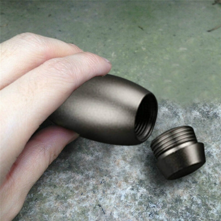 Outdoor Mini Bowling Shape Aluminum Alloy Waterproof Warehouse Sealed Bottle Camping Survival Tool