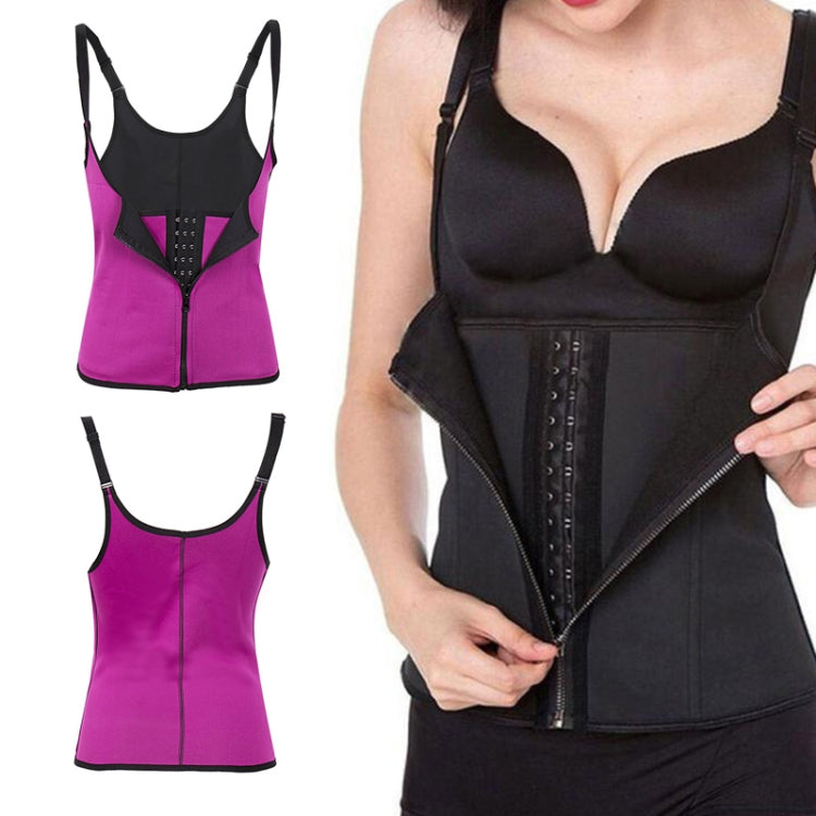Rubber Underwear Belly Belt Back Buckle Corset, Size:XL