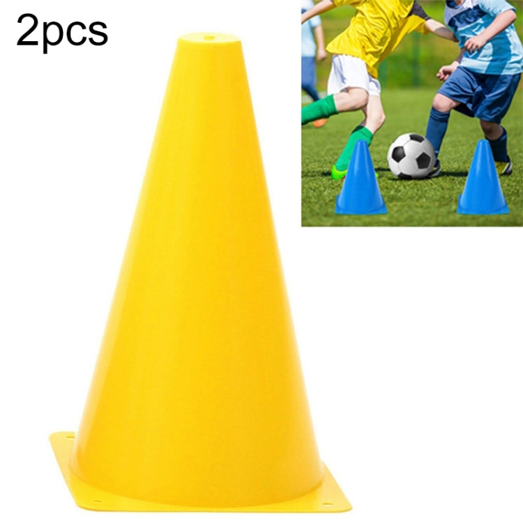 10 PCS Football Obstacle Sign Tube Thickening Road Block Cone without Hole, Size: 18 x 14cm