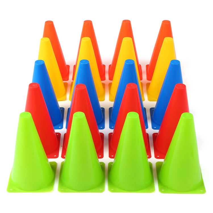 10 PCS Football Obstacle Sign Tube Thickening Road Block Cone without Hole, Size: 18 x 14cm