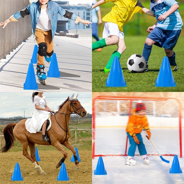 10 PCS Football Obstacle Sign Tube Thickening Road Block Cone without Hole, Size: 18 x 14cm