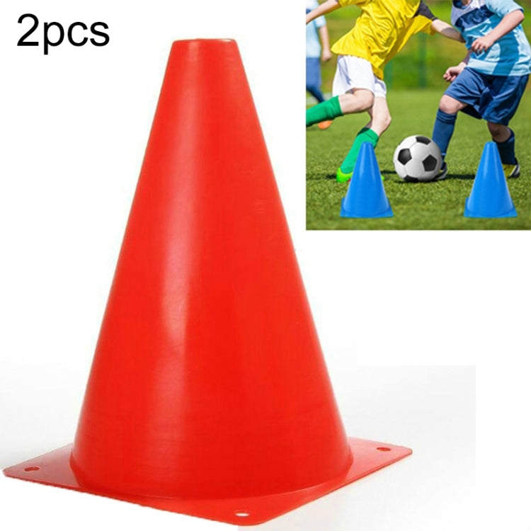 10 PCS Football Obstacle Sign Tube Thickening Road Block Cone without Hole, Size: 18 x 14cm
