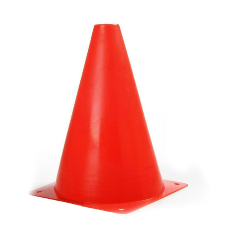 10 PCS Football Obstacle Sign Tube Thickening Road Block Cone without Hole, Size: 18 x 14cm
