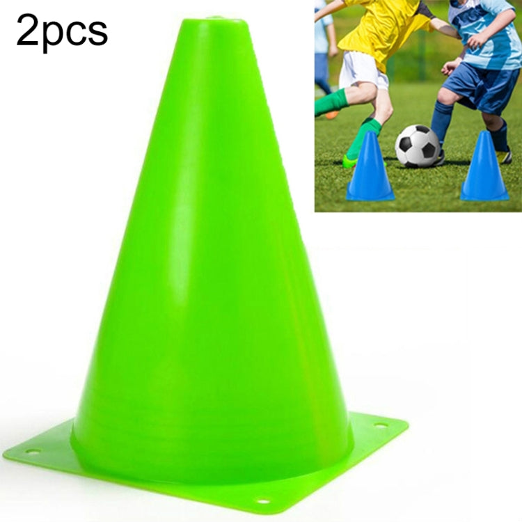 10 PCS Football Obstacle Sign Tube Thickening Road Block Cone without Hole, Size: 18 x 14cm