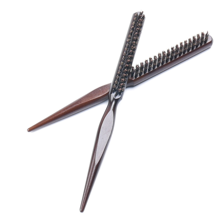 Natural Wood Treated Bristle Comb Hair Styling Tool Pointed Comb(24X3cm)