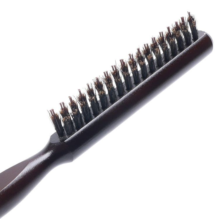 Natural Wood Treated Bristle Comb Hair Styling Tool Pointed Comb(24X3cm)