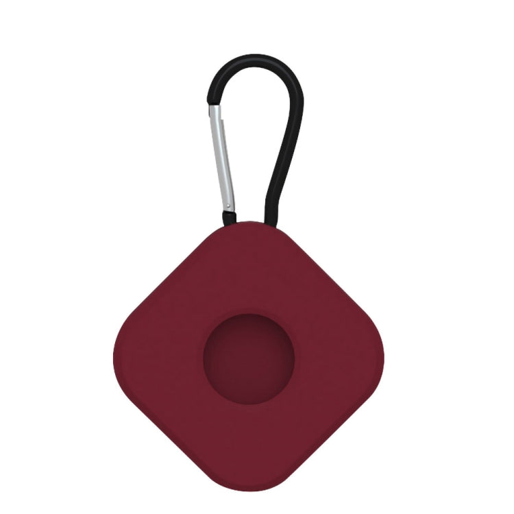 4 PCS Square Shape Shockproof Anti-scratch Silicone Protective Case with Carabiner for AirTag