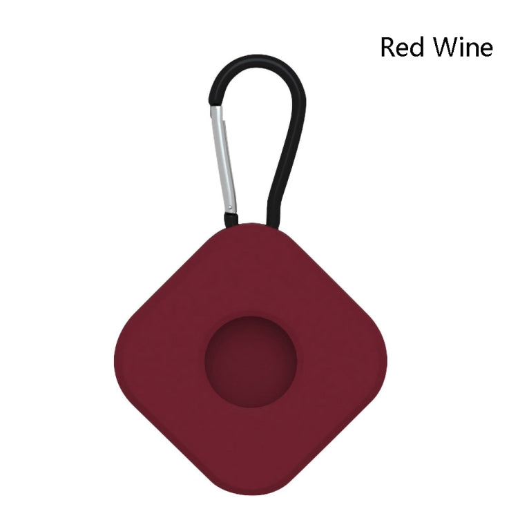 4 PCS Square Shape Shockproof Anti-scratch Silicone Protective Case with Carabiner for AirTag