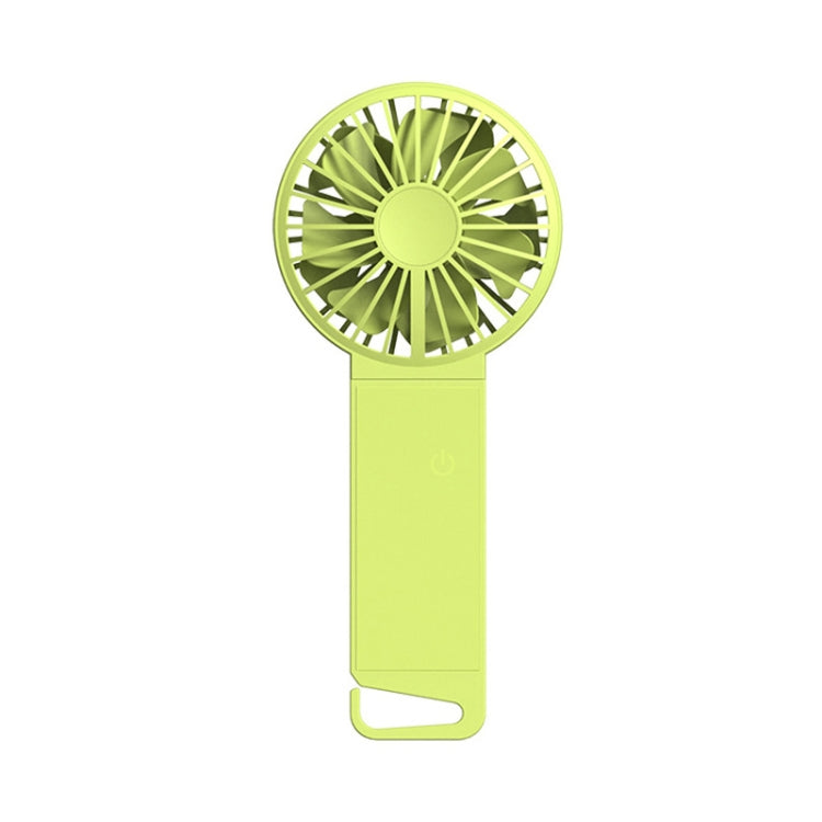 F5 Mute Portable Hand Hold Folding Fan(Fluorescent Green)