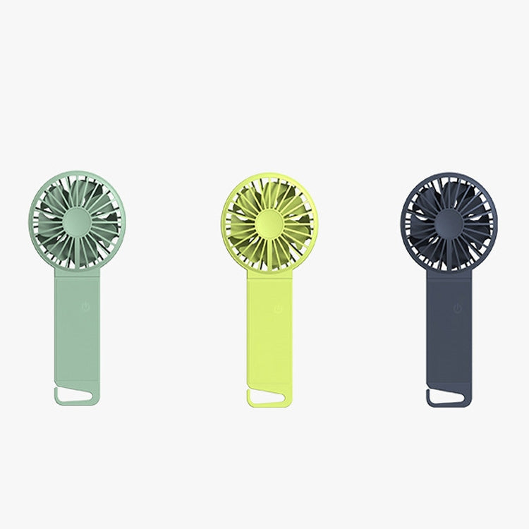 F5 Mute Portable Hand Hold Folding Fan(Fluorescent Green)