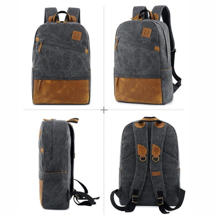 Outdoor Leisure Sports Backpack Canvas Travel Backpack Computer School Bag