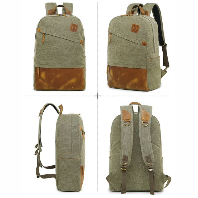 Outdoor Leisure Sports Backpack Canvas Travel Backpack Computer School Bag