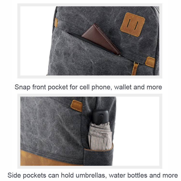 Outdoor Leisure Sports Backpack Canvas Travel Backpack Computer School Bag