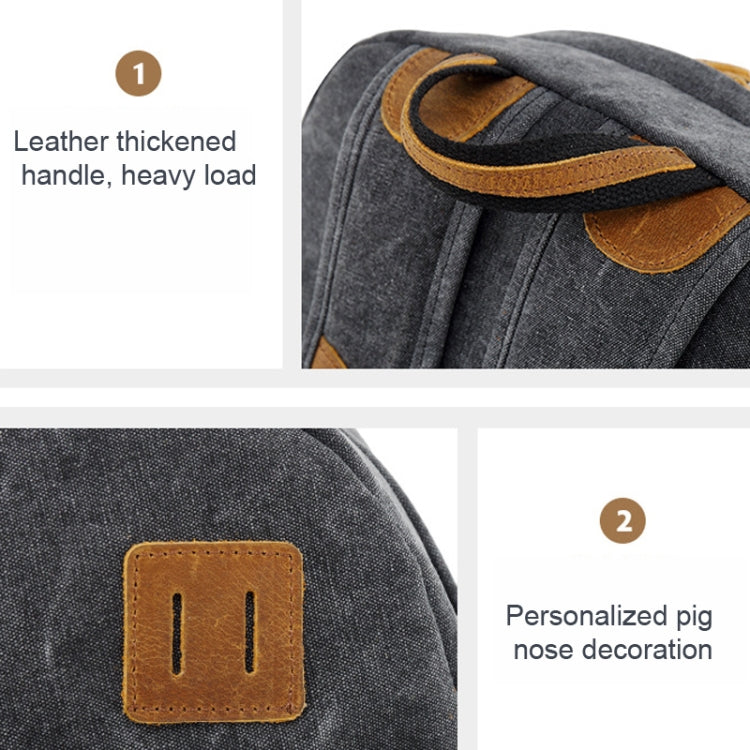 Outdoor Leisure Sports Backpack Canvas Travel Backpack Computer School Bag