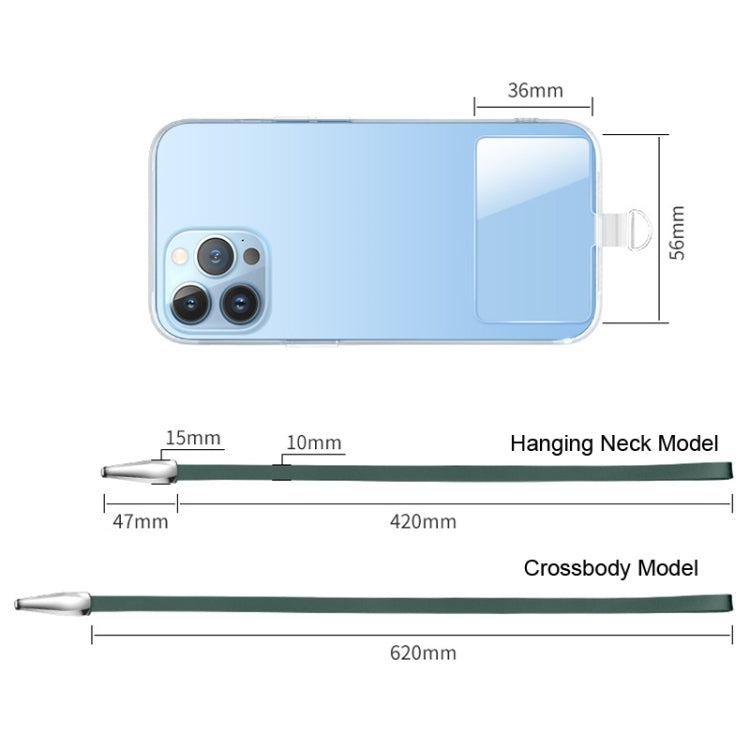 Power Vehicle Mobile Phone Anti-lost Lanyard With Patch,Style: Hanging Neck Model