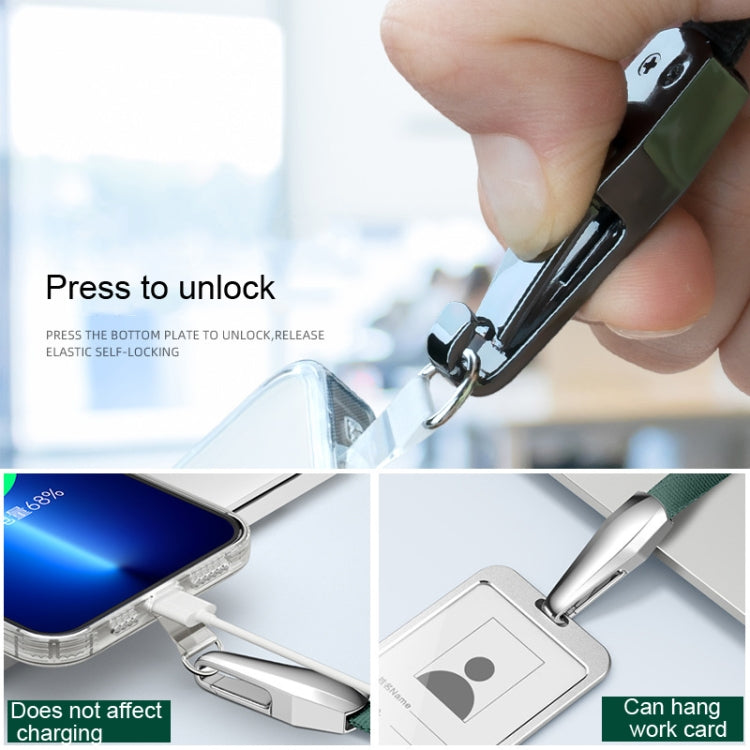 Power Vehicle Mobile Phone Anti-lost Lanyard With Patch,Style: Hanging Neck Model