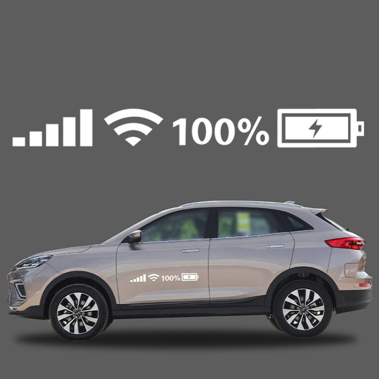 10 PCS Car Windshield Stickers Signal WiFi Power Vinyl Decal  Car Stickers, Size: S