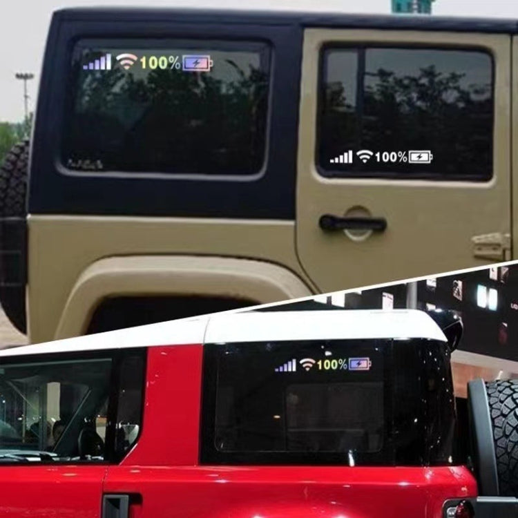 10 PCS Car Windshield Stickers Signal WiFi Power Vinyl Decal  Car Stickers, Size: S