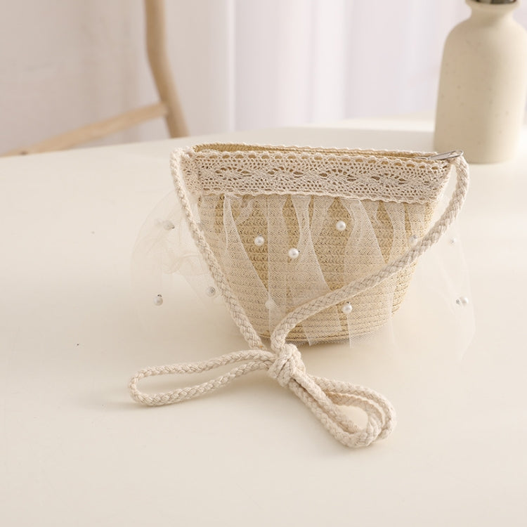 Children Straw Beach Bag Coin Purse Sundries Bag