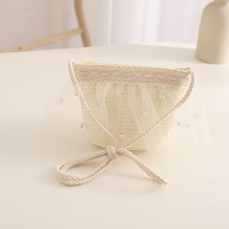 Children Straw Beach Bag Coin Purse Sundries Bag