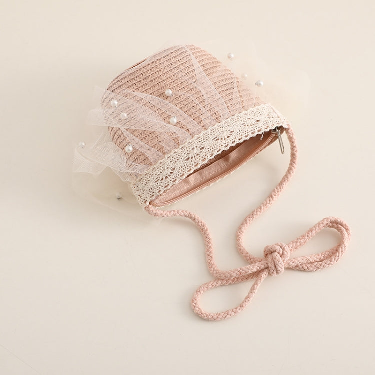 Children Straw Beach Bag Coin Purse Sundries Bag