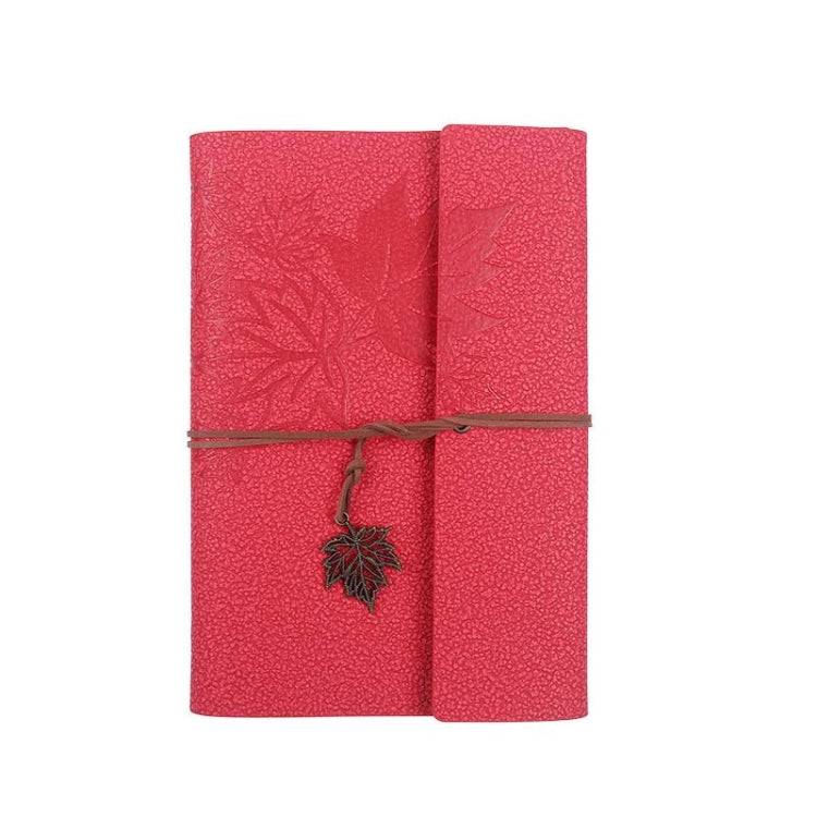 A5 PU Maple Retro Straps Handbook Loose-leaf Notebook