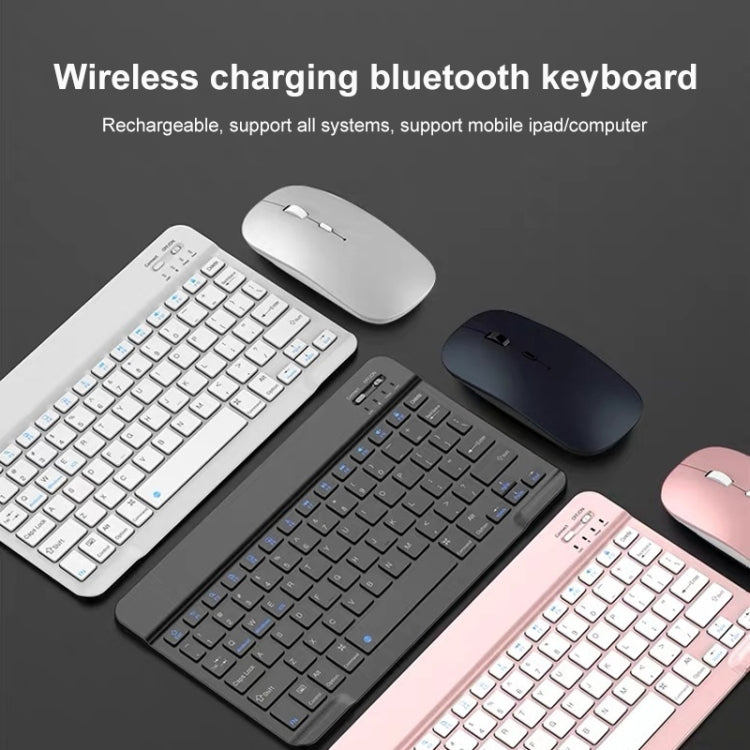 YS-001 9.7-10.1 Inch Tablets Phones Universal Mini Wireless Bluetooth Keyboard, Style:with Bluetooth Mouse + Storage Bag