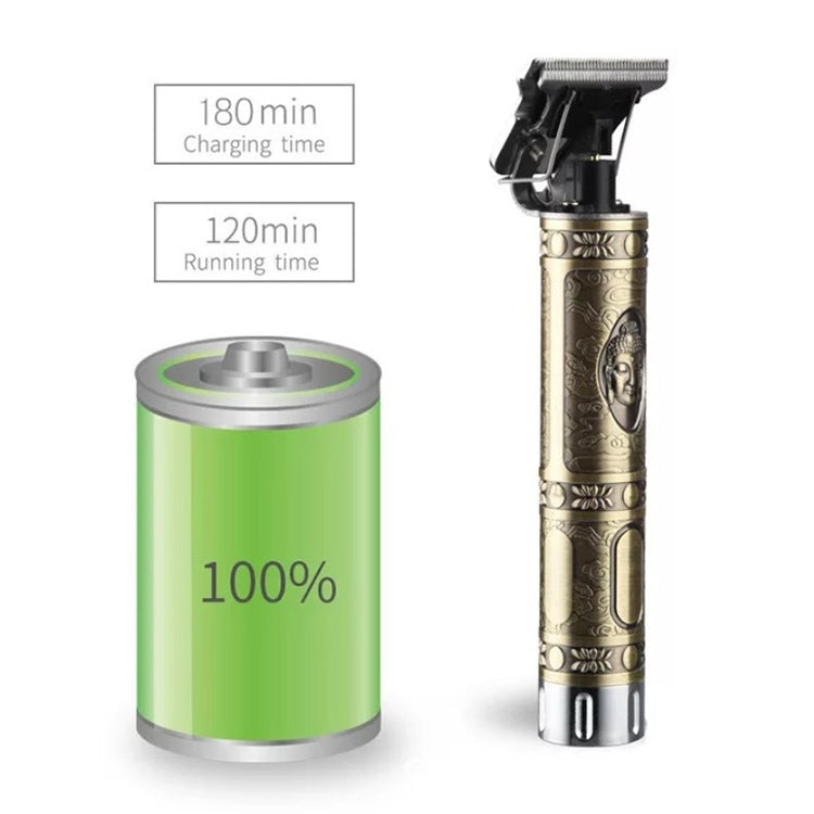 2 PCS T9 Clipper Electric Clipper Full Metal Copper Tube Oil Head Scissors
