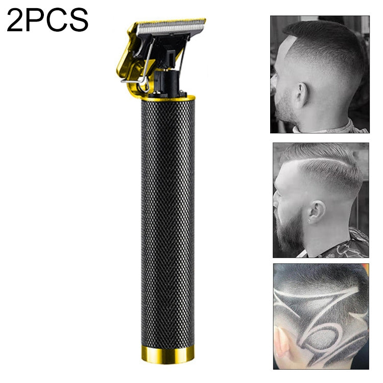 2 PCS T9 Clipper Electric Clipper Full Metal Copper Tube Oil Head Scissors