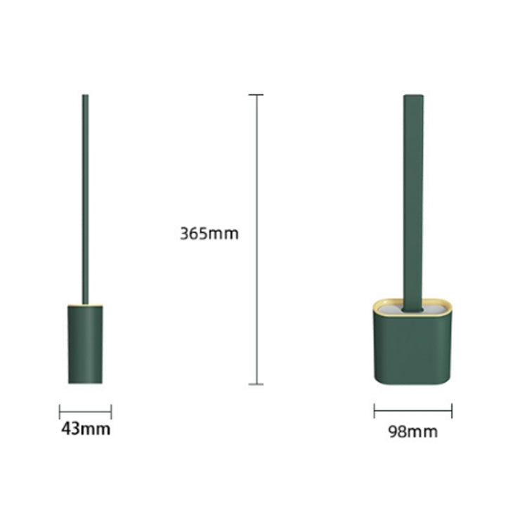 Creative Household Crevice Soft Rubber Long Handle Toilet Brush