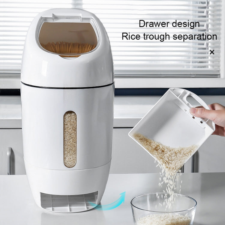 Household 10L Metering Rice Barrels Insect-proof Moisture-proof Seal Thickening Automatic Rice Grain Multi-grain Storage Box