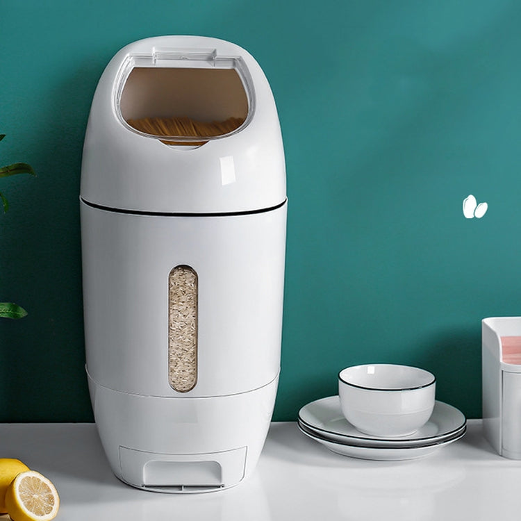 Household 10L Metering Rice Barrels Insect-proof Moisture-proof Seal Thickening Automatic Rice Grain Multi-grain Storage Box
