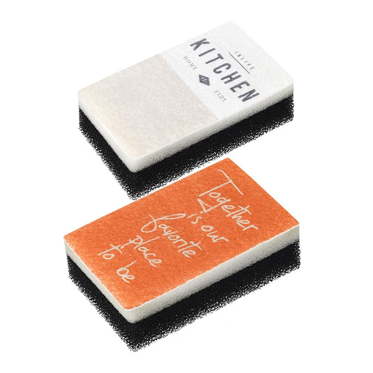 2 PCS / Set Kitchen Household Pot Washing Artifact Dishwashing Scouring Pad Decontamination Sponge Wipe Magic Wipe