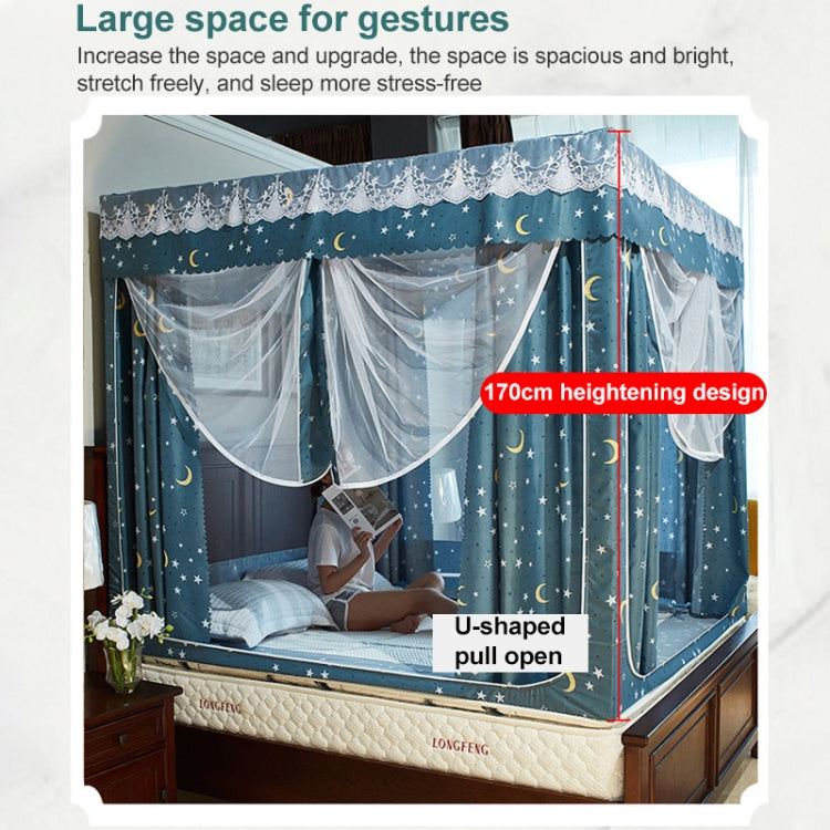 Household Shading Mosquito Net Bed Curtain with Bracket, Size:180x218x170 cm