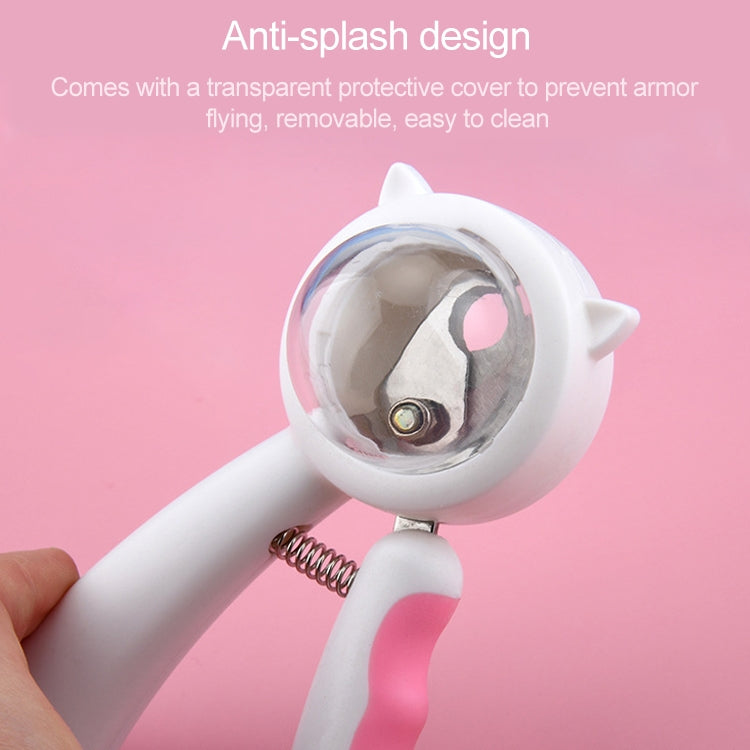 Anti-splash Pet Nail Clippers Stainless Steel Beauty Cleaning Supplies Pet Nail Supplies