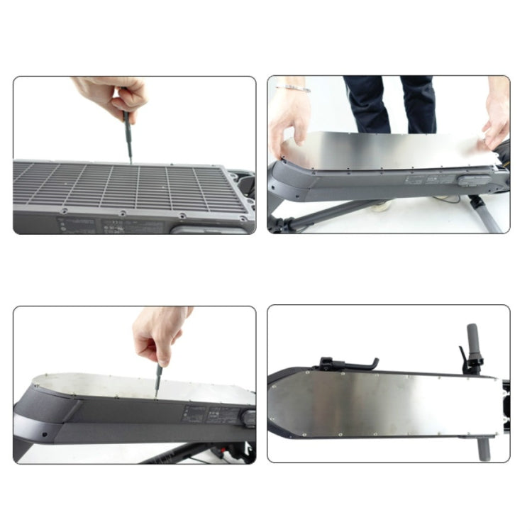For Xiaomi Pro Scooter Stainless Steel Bottom Cover Waterproof Scooter Chassis Protection Accessories, Random Color Delivery