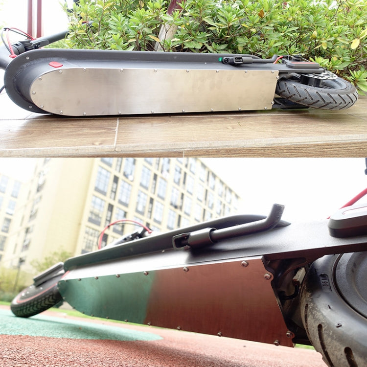 For Xiaomi Pro Scooter Stainless Steel Bottom Cover Waterproof Scooter Chassis Protection Accessories, Random Color Delivery