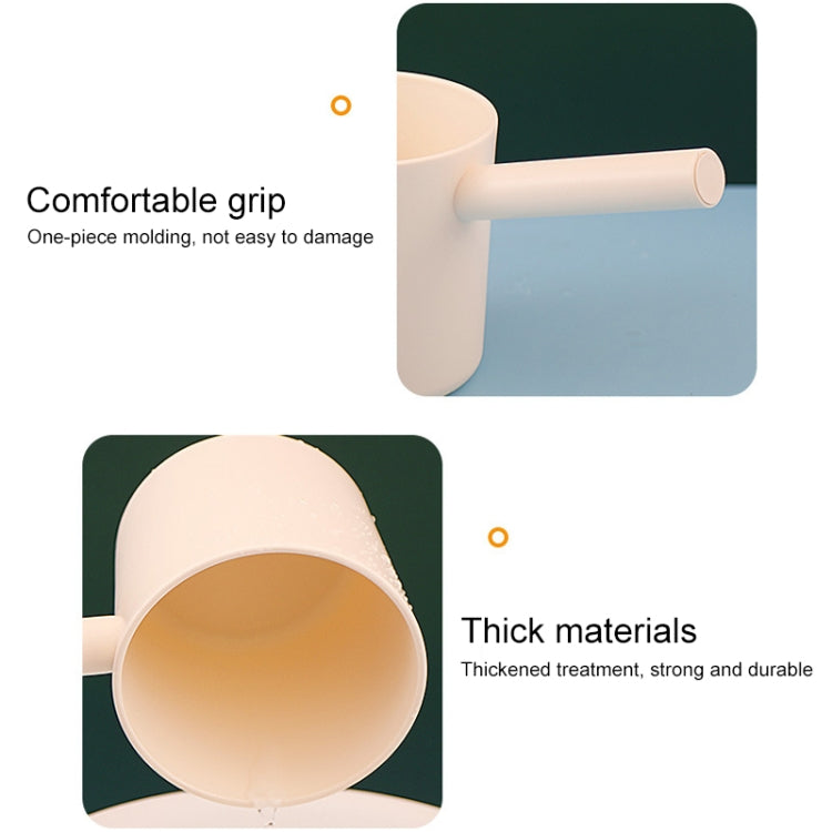2 PCS Kitchen Thick Plastic Water Scoop Long Handle Scoop