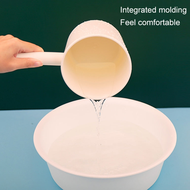 2 PCS Kitchen Thick Plastic Water Scoop Long Handle Scoop