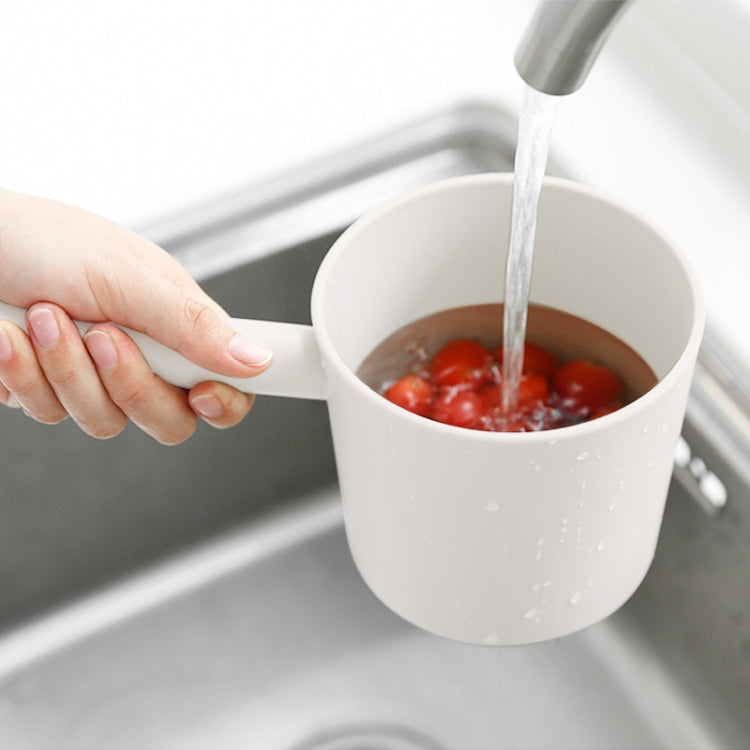 2 PCS Kitchen Thick Plastic Water Scoop Long Handle Scoop