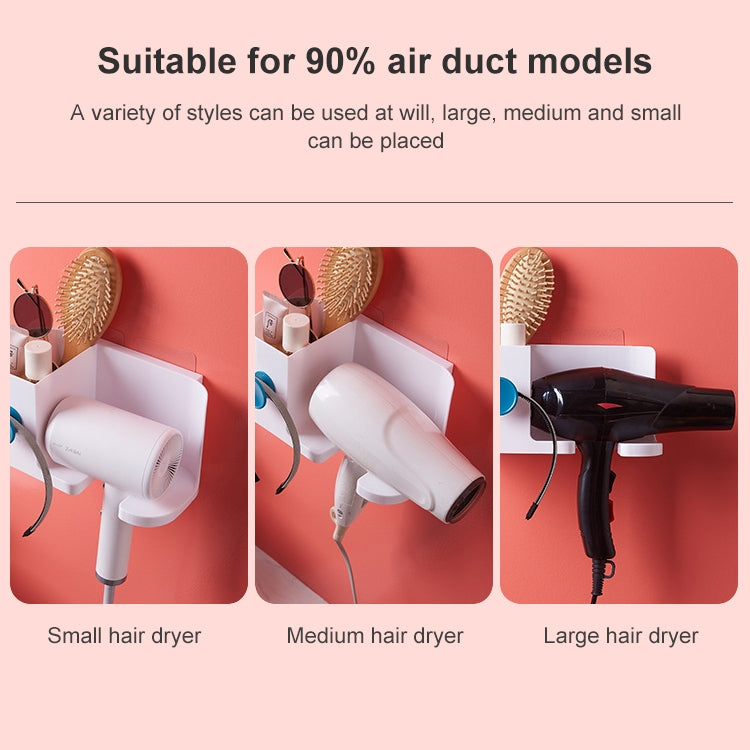 Household Multi-purpose Punch-free Toilet Hair Dryer Storage Rack
