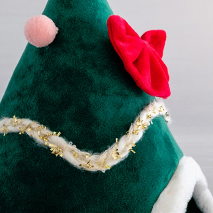 Three-dimensional Sponge Christmas Hat Shaped Pet Bed Nest Warmth Supplies, Size:Medium 45x55cm