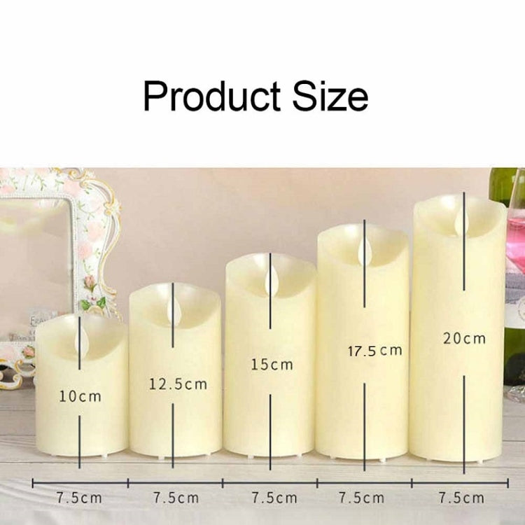 LED Electronic Candle Light Birthday Wedding Home Decoration Props Candle Holder 220V, Size: 7.5 x 12.5CM