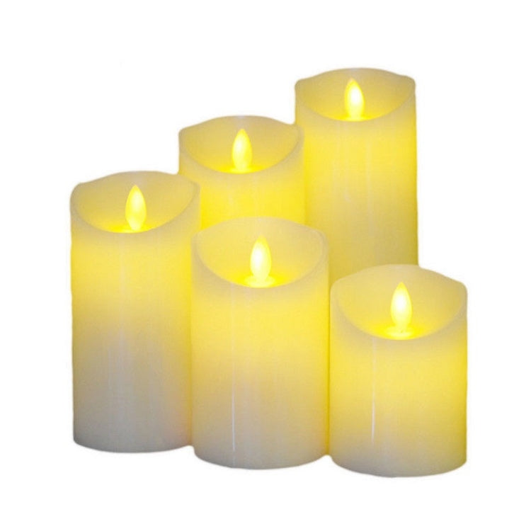 LED Electronic Candle Light Birthday Wedding Home Decoration Props Candle Holder 220V, Size: 7.5 x 20CM