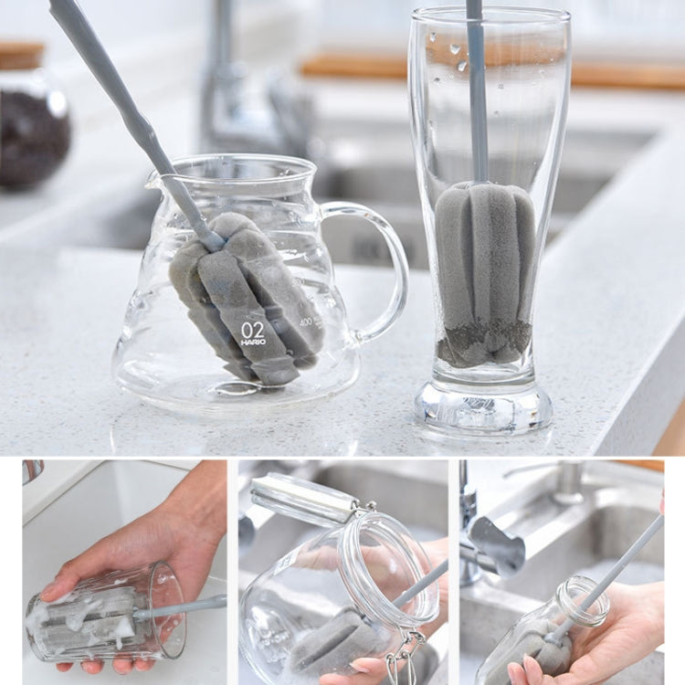 3 PCS Cup Brush Insulation Cup Feeding Bottle Sponge Wiper Easy To Clean Kitchen Sponge Wiper, Size:Short