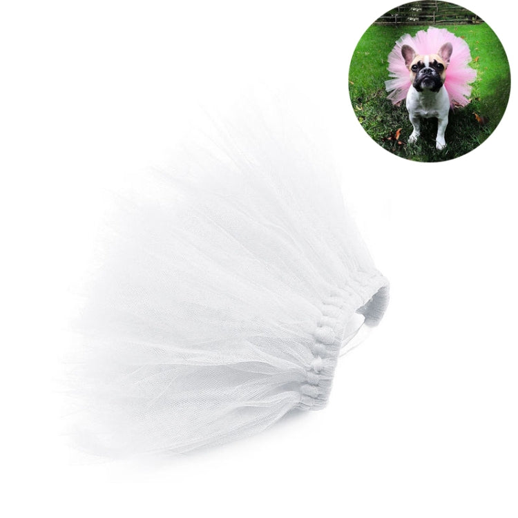 Summer Pet Dress Up Half-length Mesh Skirt, Size:S